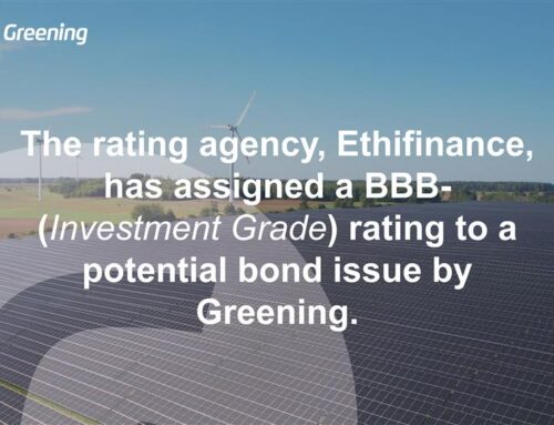 ETHIFINANCE MANTIENE EL RATING CORPORATIVO “BB” CON PERSPECTIVA ESTABLE PARA GREENING